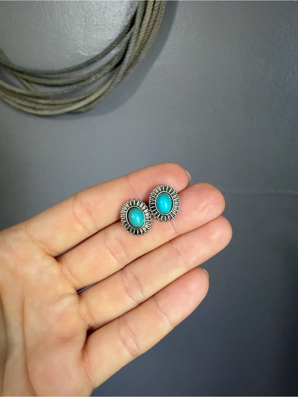 Faux Turquoise Earrings